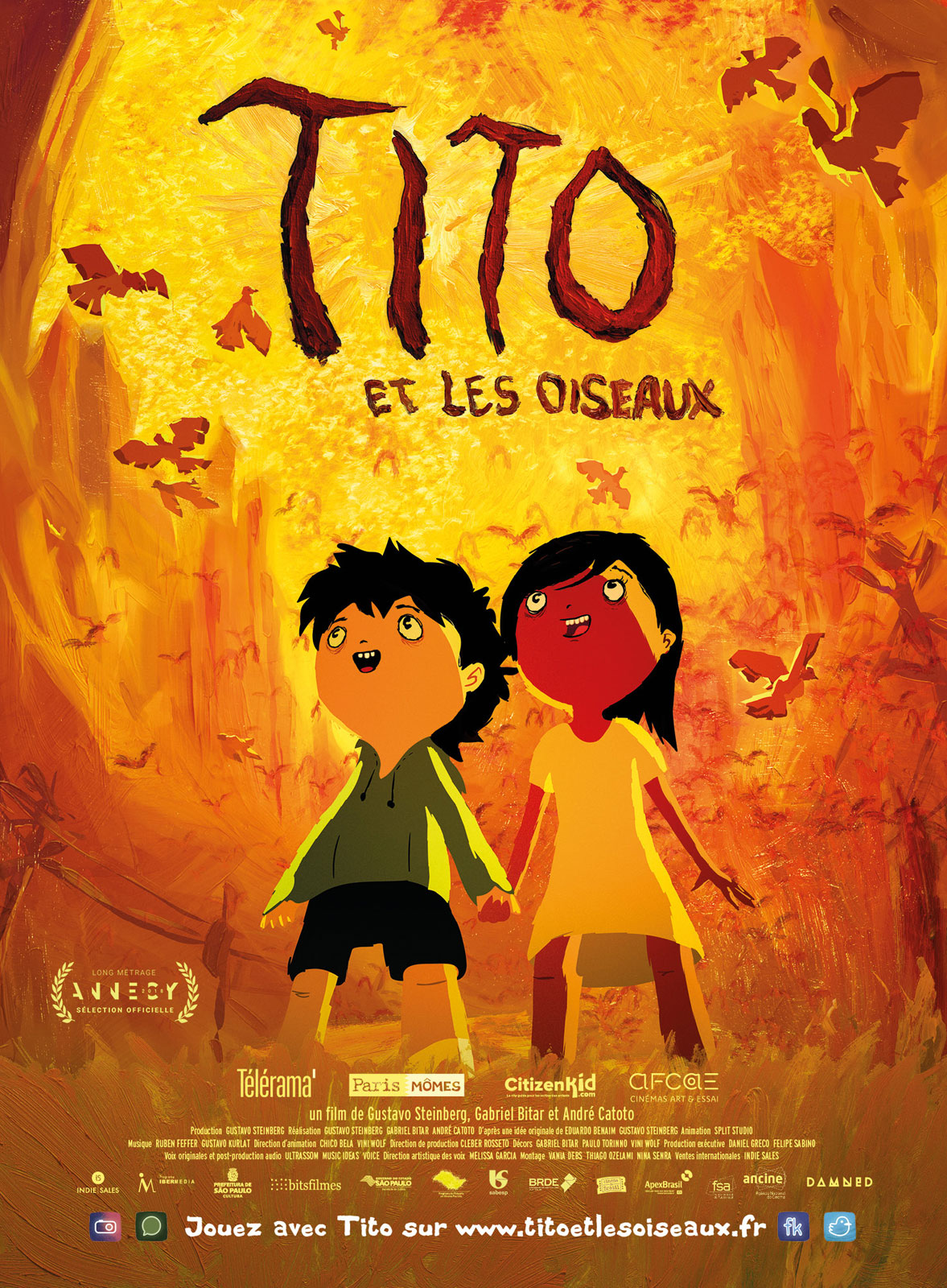 CINÉ JEUNESSE : PROJECTION DU FILM D’ANIMATION « TITO ET LES OISEAUX » DE GUSTAVO STEINBERG